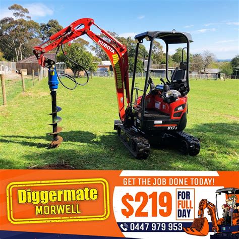 mini excavator hire australia|diggermate mini excavator hire bendigo.